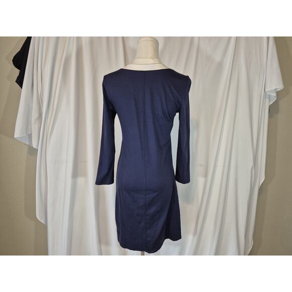 Lilly Pulitzer Womens Navy 100% Pima Cotton Marlina Dress XS - Picture 5 of 7